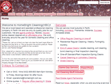 Tablet Screenshot of homebright.com.au